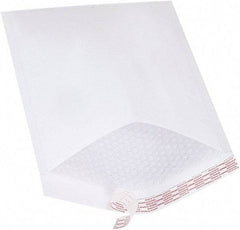 Made in USA - 16" Long x 10-1/2" Wide Peel-Off Self-Seal Bubble Mailer - White - Top Tool & Supply