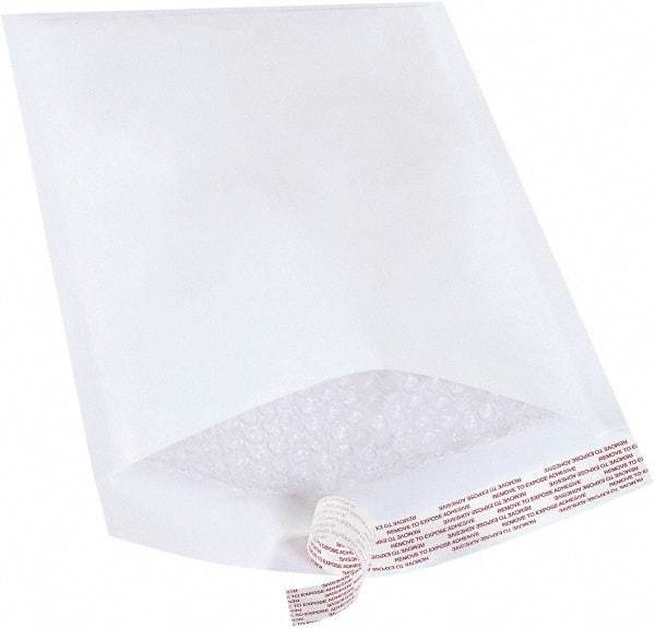 Made in USA - 14-1/2" Long x 8-1/2" Wide Peel-Off Self-Seal Bubble Mailer - White - Top Tool & Supply