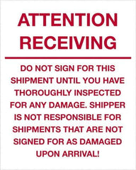 Tape Logic - 10" Long, Red/White Paper Shipping Label - For Multi-Use - Top Tool & Supply