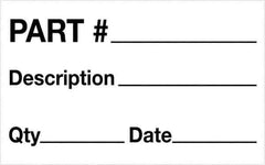 Tape Logic - 2" Long, Black/White Paper Shipping Label - For Multi-Use - Top Tool & Supply