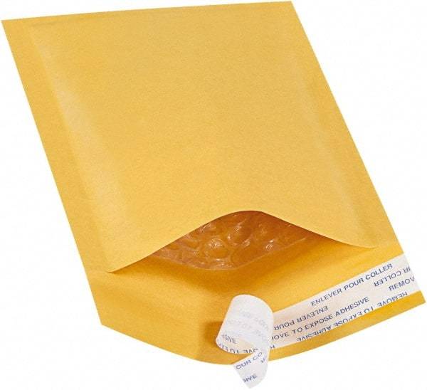 Value Collection - 8" Long x 4" Wide Peel-Off Self-Seal Bubble Mailer - Kraft - Top Tool & Supply