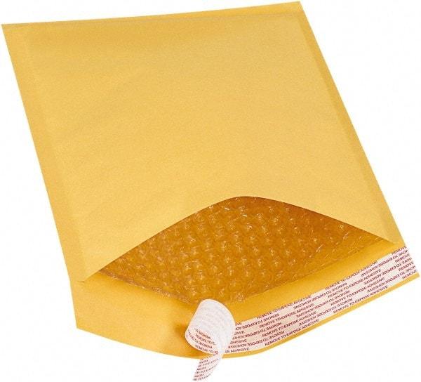 Value Collection - 12" Long x 8-1/2" Wide Peel-Off Self-Seal Bubble Mailer - Kraft - Top Tool & Supply