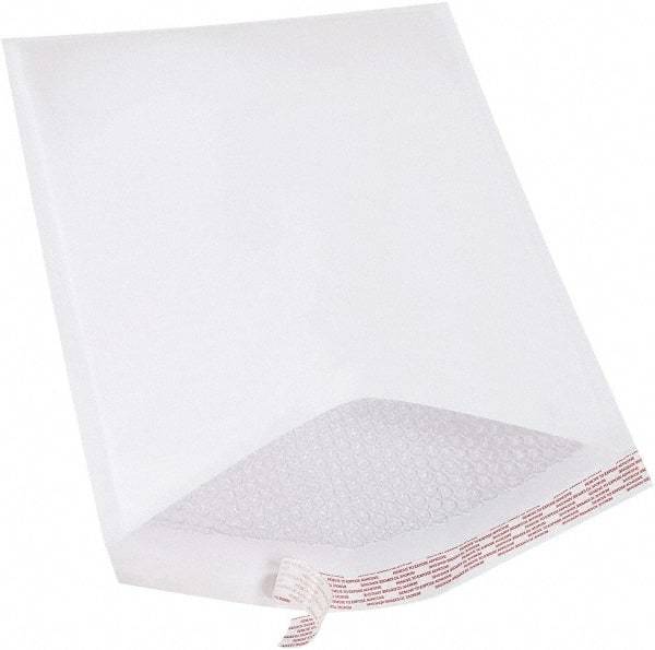 Made in USA - 20" Long x 14-1/4" Wide Peel-Off Self-Seal Bubble Mailer - White - Top Tool & Supply