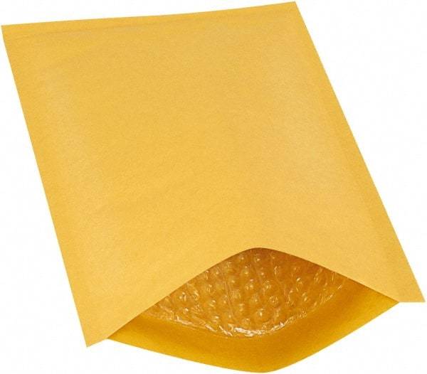 Made in USA - 12" Long x 7-1/4" Wide Regular Bubble Mailer - Kraft - Top Tool & Supply