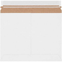 Made in USA - 9" Long x 11-1/2" Wide Peel-Off Self-Seal Flat Mailer - White - Top Tool & Supply