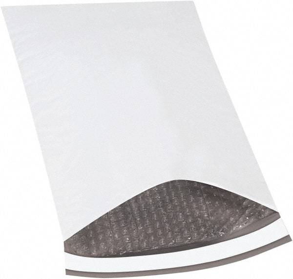 Made in USA - 16" Long x 10-1/2" Wide Peel-Off Self-Seal Padded Mailer - White - Top Tool & Supply