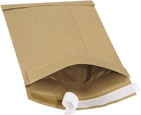 Made in USA - 12" Long x 7-1/4" Wide Peel-Off Self-Seal Padded Mailer - Kraft - Top Tool & Supply