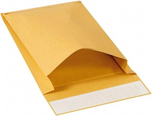 Made in USA - 12" Long x 9" Wide Peel-Off Self-Seal Natural Kraft Envelope - Kraft - Top Tool & Supply