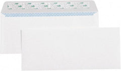 Made in USA - 9-1/2" Long x 4-1/8" Wide Peel-Off Self-Seal Plain White Envelope - White - Top Tool & Supply