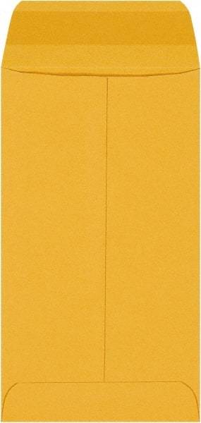 Made in USA - 6" Long x 3-3/8" Wide Gummed Flap Brown Kraft Envelope - Kraft - Top Tool & Supply