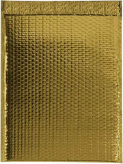 Made in USA - 17-1/2" Long x 13" Wide Peel-Off Self-Seal Bubble Mailer - Gold - Top Tool & Supply