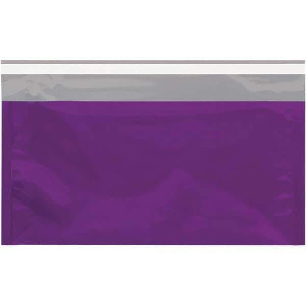 Value Collection - 10-1/4" Long x 6-1/4" Wide Peel-Off Self-Seal Metallic Mailer - Purple - Top Tool & Supply