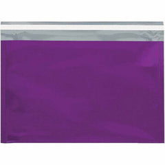 Value Collection - 12-3/4" Long x 9-1/2" Wide Peel-Off Self-Seal Metallic Mailer - Purple - Top Tool & Supply