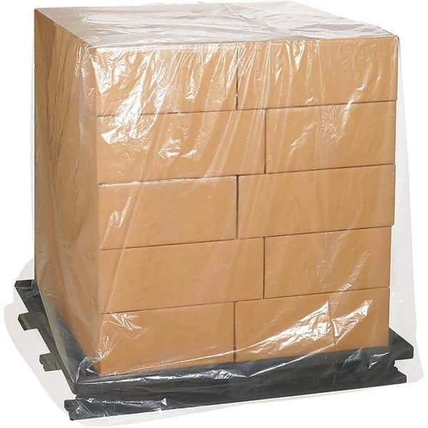 Made in USA - 46" Long x 48" Wide x 72" High Pallet Cover - Clear, Case, 100 Piece - Top Tool & Supply