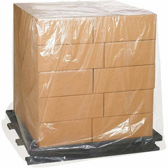 Made in USA - 48" Long x 48" Wide x 72" High Pallet Cover - Clear, Case, 50 Piece - Top Tool & Supply