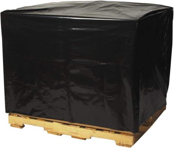 Made in USA - 49" Long x 51" Wide x 97" High Pallet Cover - Black, Case, 50 Piece - Top Tool & Supply