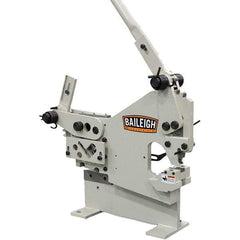 Baileigh - 6-1/4" Throat Depth, 16 Ton Punch Pressure, 5/16" Punch Capacity Ironworker - 39" Wide x 26" High x 16" Deep - Top Tool & Supply