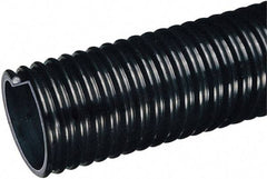 Kuriyama of America - 3-1/2" ID x 4.21" OD, 35 Max psi, Full In. Hg, Dry Material Handling & Transfer Hose - Polyurethane Liner, PVC Cover, -40 to 150°F, 5" Bend Radius, 50' Coil Length, Black - Top Tool & Supply