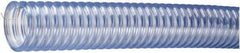 Kuriyama of America - 3" ID x 3.64" OD, 40 Max psi, 28 In. Hg, Dry Material Handling & Transfer Hose - PVC with Grounding Wire, -4 to 150°F, 6" Bend Radius, 50' Coil Length, Transparent - Top Tool & Supply