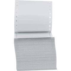 UNIVERSAL - 5" Long, White Paper Shipping Label - For Dot Matrix Printers - Top Tool & Supply