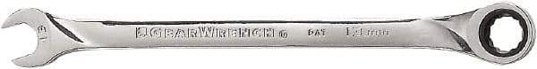 GearWrench - 13mm 12 Point Combination Wrench - 8-1/2" OAL, Steel, Full Polish Finish - Top Tool & Supply