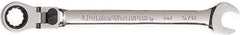 GearWrench - 5/8" 12 Point Flexhead Combination Wrench - 9-1/2" OAL, Steel, Full Polish Finish - Top Tool & Supply