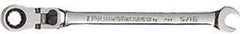 GearWrench - 5/16" 12 Point Flexhead Combination Wrench - 5-3/4" OAL, Steel, Full Polish Finish - Top Tool & Supply