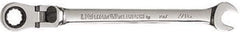 GearWrench - 7/16" 12 Point Flexhead Combination Wrench - 7-1/4" OAL, Steel, Full Polish Finish - Top Tool & Supply