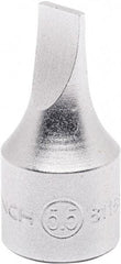 GearWrench - 1/4" Drive Slotted Screwdriver Socket - 63/64" OAL, 3.5mm Blade Width - Top Tool & Supply