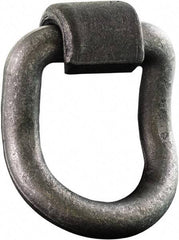 Buyers Products - Steel D-Ring 55° with Integral Bracket - 5" Long, Gray, For Use with Cargo Control - Top Tool & Supply