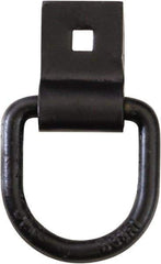 Buyers Products - Steel D-Ring with Integral Bracket - 3-1/2" Long, Black, For Use with Cargo Control - Top Tool & Supply