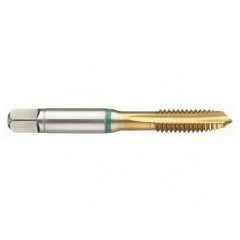 M10 x 1.5 Dia. - 6H - 3 FL - Cobalt Bottoming Green Ring Tap FORM-E-TiN - Top Tool & Supply