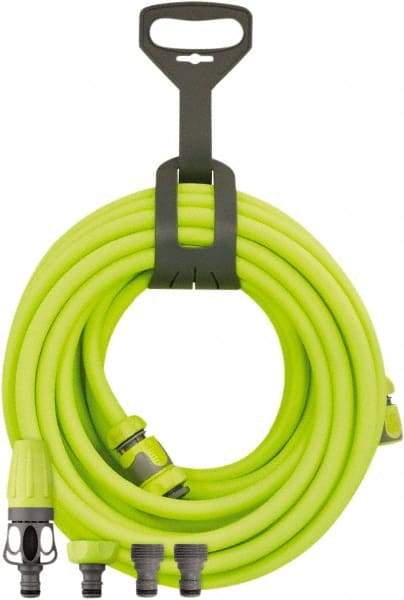 Legacy - 1/2" ID x 0.74" OD 4' Long Lead-In Whip Hose - MNPT Swivel x MNPT Ends, 300 Working psi, -40 to 140°F, 1/2" Fitting, Green - Top Tool & Supply