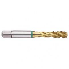 1-1/4-7 Dia. - 2B - 4 FL - Cobalt Bottoming Green Ring Tap FORM-E-TiN - Top Tool & Supply