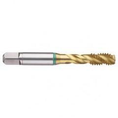 1-1/4-7 Dia. - 2B - 4 FL - Cobalt Bottoming Green Ring Tap FORM-E-TiN - Top Tool & Supply