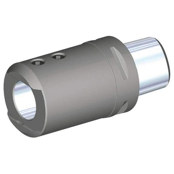 Kennametal - PSC63 Outside Modular Connection, 61.85mm Hole Diam, PSC to WD Straight Shank Adapter - 90mm Projection, 133mm OAL, Through Coolant - Exact Industrial Supply