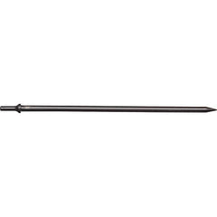 Mayhew - 1/8" Head Width, 18" OAL, Tapered Punch Chisel - Round Drive, Round Shank, Steel - Top Tool & Supply