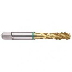 1-1/4-12 Dia. - 2B - 4 FL - Cobalt Bottoming Green Ring Tap FORM-E-TiN - Top Tool & Supply