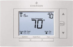 White-Rodgers - 50 to 99°F, 2 Heat, 2 Cool, Digital Programmable Multi-Stage Thermostat - 20 to 30 Volts, 1.77" Inside Depth x 1.77" Inside Height x 5-1/4" Inside Width, Horizontal Mount - Top Tool & Supply