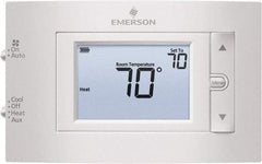 White-Rodgers - 50 to 99°F, 2 Heat, 1 Cool, Digital Nonprogrammable Heat Pump Thermostat - 20 to 30 Volts, 1.77" Inside Depth x 1.77" Inside Height x 5-1/4" Inside Width, Horizontal Mount - Top Tool & Supply