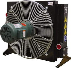 AKG Thermal Systems - SAE #20, 1 Fan Mount, Liquid-To-Air Aluminum Brazed Process Equipment Heat Exchanger - Oil Cooler, Ethylene Glycol/Water Mixture Cooler, 25.89" High x 30.31" Wide x 19.5" Deep, 250°F Max - Top Tool & Supply