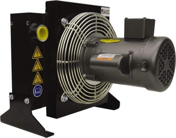 AKG Thermal Systems - SAE #20, 1 Fan Mount, Liquid-To-Air Aluminum Brazed Process Equipment Heat Exchanger - Oil Cooler, Ethylene Glycol/Water Mixture Cooler, 19.6" High x 21.65" Wide x 15.5" Deep, 250°F Max - Top Tool & Supply