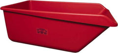 Remco - 149 Gal Red Rectangular Polyethylene Tub - 21-3/4" High x 32" Diam - Top Tool & Supply