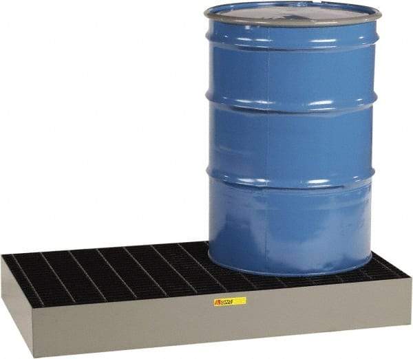 Little Giant - 33 Gal Sump Capacity, Steel Platform - Low Profile - 51" Long x 26" Wide x 6-1/2" High, 3,000 Lb Capacity - Top Tool & Supply