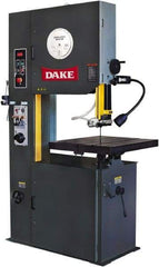 Dake - 26" Throat Capacity, Variable Speed Pulley Vertical Bandsaw - 50 to 415 & 550 to 5,000 SFPM, 3 hp, Three Phase - Top Tool & Supply