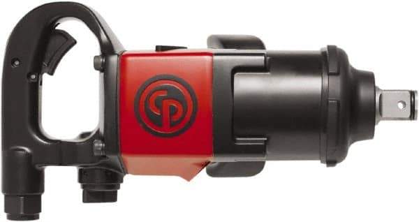 Chicago Pneumatic - 1" Drive, 6,200 RPM, 1,770 Ft/Lb Torque Impact Wrench - D-Handle, 40.4 CFM, 90 psi, 3/8" NPT Inlet - Top Tool & Supply