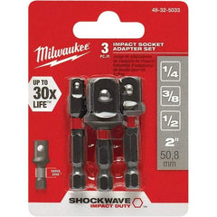 Milwaukee Tool - Power & Impact Screwdriver Bit Sets Point Type: Square Bit Type: Impact Socket Adapter - Top Tool & Supply