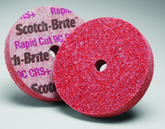 8 x 1 x 1" - 7CCRS+ Grit - Scotch-Brite™ Rapid Cut Unitized Wheel - Top Tool & Supply