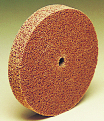 3" - MED Grit - Aluminum Oxide - Cut & Polish Unitized Wheel - Top Tool & Supply