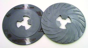 7" - Disc Pad Face Plate - Ribbed - Medium - Top Tool & Supply